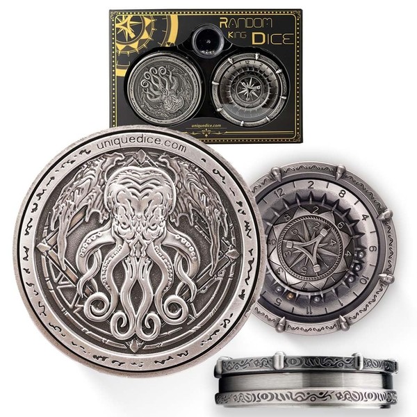 UD Wand Dice Random King Dice Spinner Dice Cthulhu Metal
