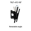 Tilting Tv Wall Mount for Most 37-75 Inch Tvs, Large