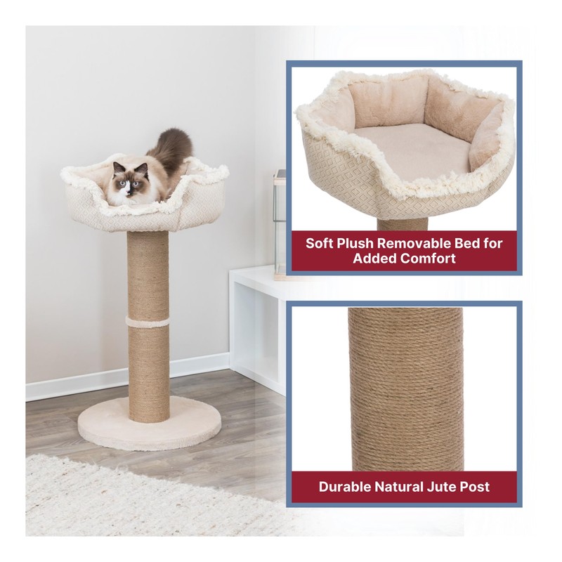 TRIXIE Boho Cat Scratching Post 32.7 Inch - Cat Scratcher