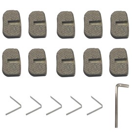 STRONGTHIUM 27 mm x 17 mm Brake Pads Mini Motorcycle Disc Brake Set of 10 for 49cc 50cc 97cc 100cc Gas Scooter Quad Go Kart Pocket Bike Compatible with Coleman CT100U Baja DB30 Motovox MBX10