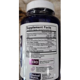 Clinical Nutra Multi Collagen Biotin Keratin Hair Regrowth 90 Capsules Clinical Nutra