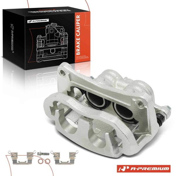 A-Premium Front Driver Side Brake Caliper with Bracket for Subaru