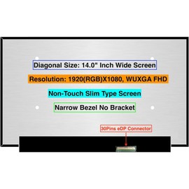 EM EMAJOR TECH New Screen Replacement for HP 14-DK0045NR 6ET98UA 1920X1080 FHD Non-Touch LCD LED Display with Set of Tape and Tools