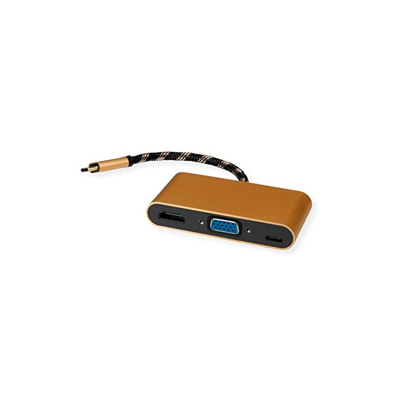 ROLINE Gold Display Adapter USB Type C - VGA /