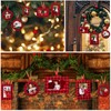 Jetec 30 Pcs Christmas Photo Frame Ornaments with Rope Mini
