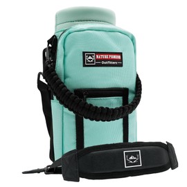 NATURE PIONEOR Neoprene Insulated Water Bottle Holder with Shoulder Strap for 40OZ Sports Water Bottles, Carrier/Pouch Sleeve for Camping, Hiking, Fishing and Travel