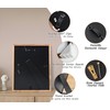 Gdfmsc 4x6 Picture Frame with Mat for 3x5, Natural Walnut
