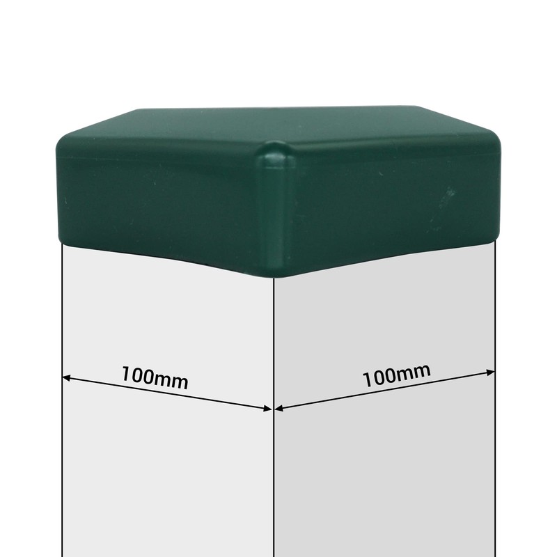 SKIR'CO (2 pcs) Fence Post Caps, Square 100 x 100