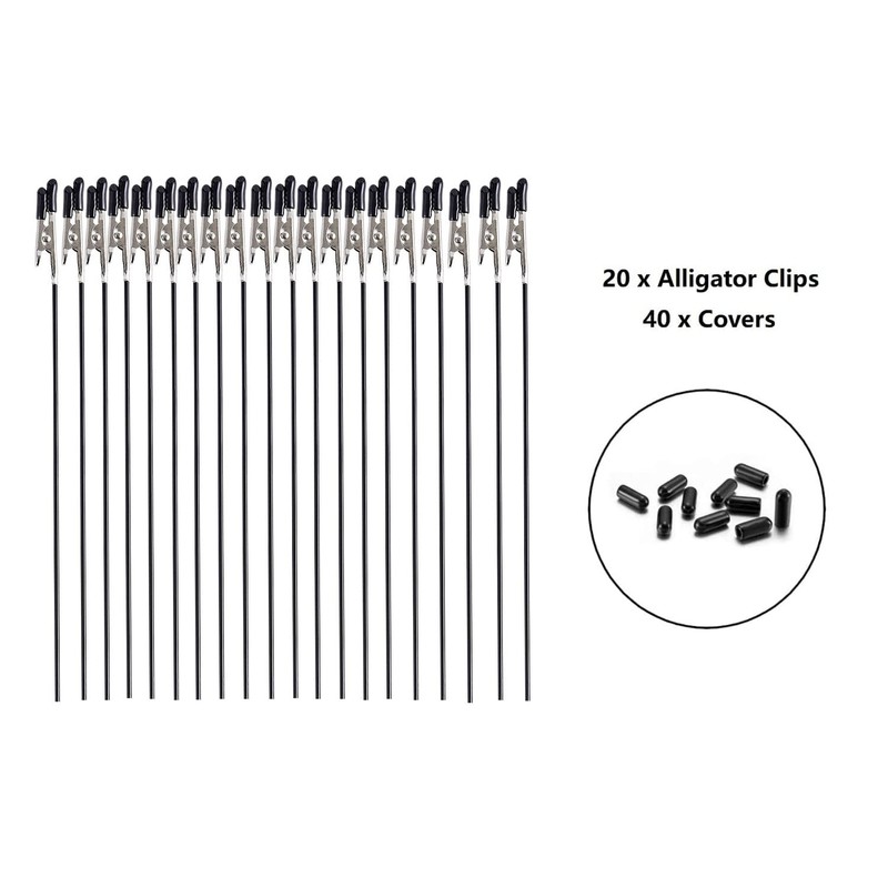 ROSEMARY Upgraded 20 Pcs Alligator Clip Sticks with Base Holder