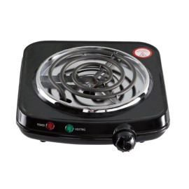 Mainstays Black Single Burner with Adjustable Temperature Control in BOX