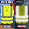 Neiko High Visibility Safety Vest ANSI Class 2, No Pocket,