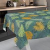 ANRO Oilcloth Tablecloth Washable Wax Tablecloth Garden Tablecloth Round Oval