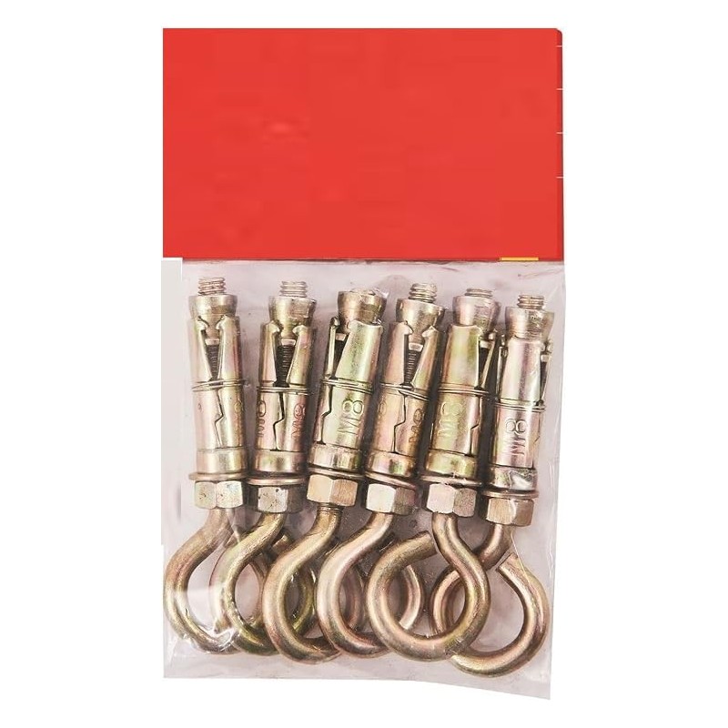 Mr. Gadget's Solutions 6Pc 8Mm Heavy Duty Closed Hook Eye