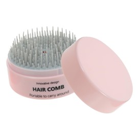 BIUDECO Portable Mini Travel Hair Brush Massage Function Gentle Detangling Paddle Comb for Lightweight Scalp Brush Pink for Go Hair Care