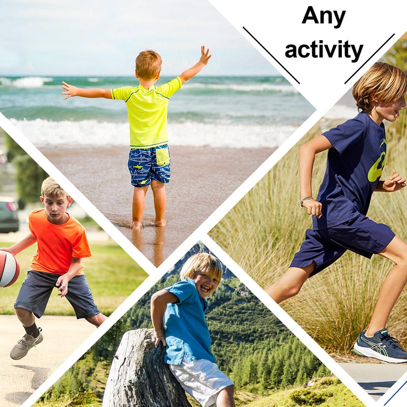 MEETWEE Jungen Rash Guard Kurzarm Kinder Badeshirt UV Schutz UPF