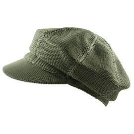 NY Summer Mesh Newsboy Cap (Green)