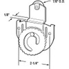 Prime-Line Products N 6648 Closet Door Roller, Front, 1/8-Inch Offset,