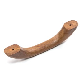 Solid Teak Grab Handle - 1-3/8" W X 9-1/8" L 2-1/4" H Brown Wood Finish