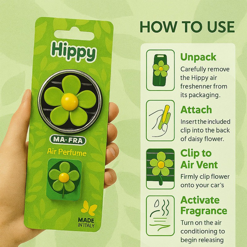 Mafra Hippy Nature Trip Car Fragrance, Pack of 1