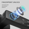Swokely Smart Fingerprint Door Lock with Handle, 4 in 1