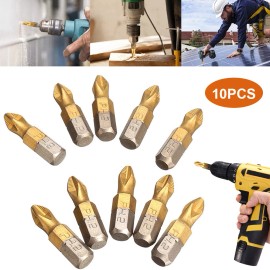 Unbranded 20Pcs 1/4" Screwdriver Bits 25mm PH2 Phillips Anti Slip S2 Screw Driver Set Bits