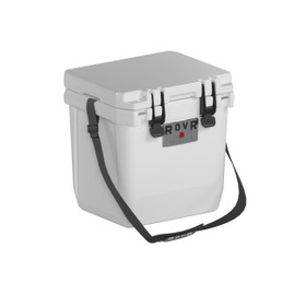 CoolR 25 Quart Hard Sided Cooler – Portable Insulated Cooler Box with Shoulder Strap for Camping, Outdoor, Travel, and Beach (Powder)