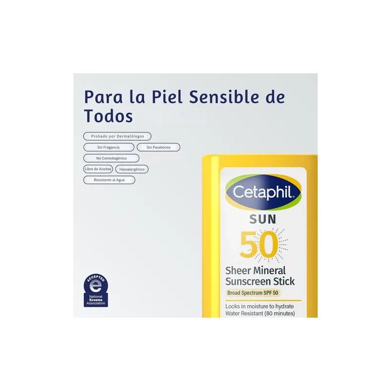 Cetaphil Stick Solar Mineral Spf 50 Facial No Comedogenico