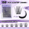 Lash Clusters Natural Cluster Eyelash Extensions 156 PCS Eyelash Clusters