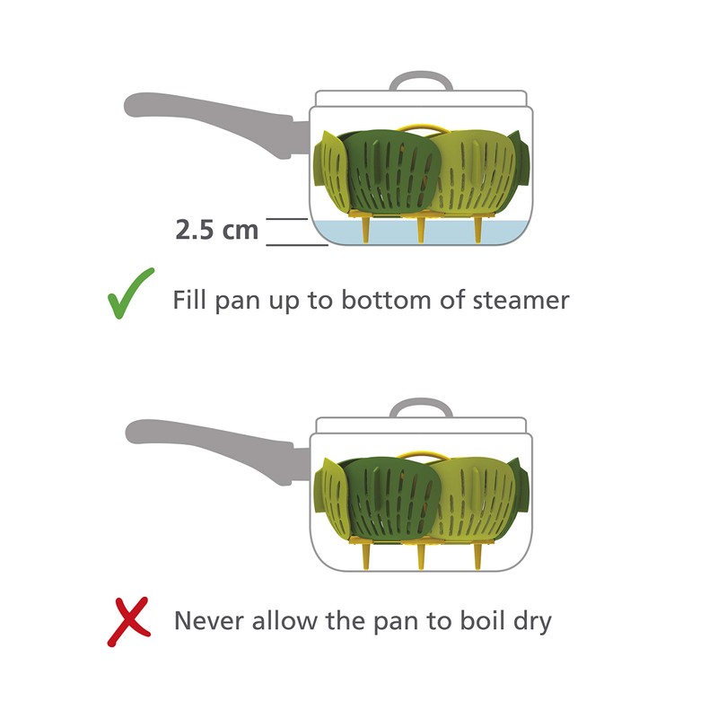 Joseph Joseph Bloom Folding Steamer Basket for Vegetables, Expandable for