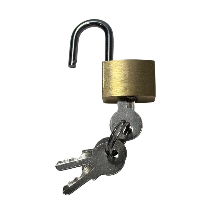 4-Pack Mini Copper Padlocks – Keyed Security Locks for Luggage,