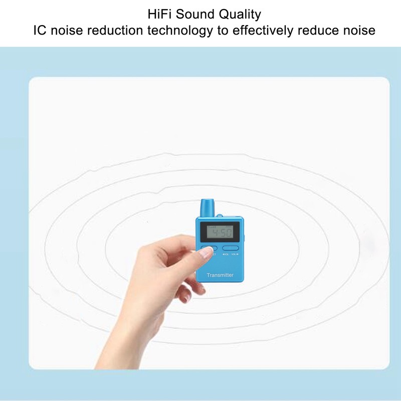 Wireless Church Guide HiFi LCD Wireless Interpretation Equipment with Earbuds