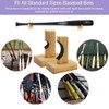Shiwaki Baseball Bat Rack Bamboo Wood Baseball Rack Hanging Baseball
