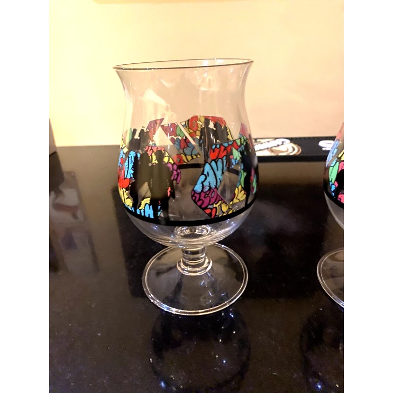 Duvel Beer Chalice Glass x Artist FAKE Belgium Limited Edition