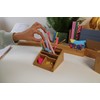 Wedo 61507 Butler bamboo, 3 compartments, pens insert, dimensions 15.4