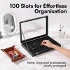 H&S HS Ring Display Box Case - Jewelry Storage Organizer