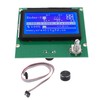 3D Printer LCD Display Screen,12864 Blue Control Panel with Ribbon