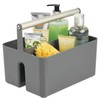 mDesign Plastic Shower Caddy Storage Organizer Utility Tote, Divided Basket