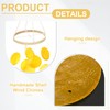 sourcing map Capiz Wind Chimes, 35" Outdoor Seashell Hanging Beach
