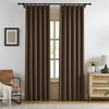 KangBang Brown Pinch Pleat Blackout Curtains 84 Inch Length for