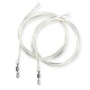 Twin pack fluorocarbon carp Leaders Quick Change swivels fused loop
