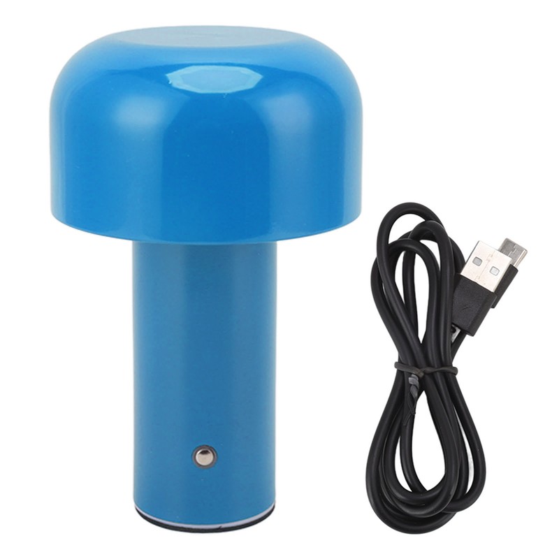 LED Desk Lamp Mushroom Design USB Charging 3 Color Temperature