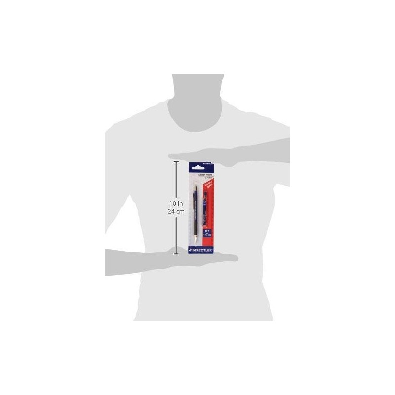 STAEDTLER 7757BK25D Mars micro Druckbleistift 775 07 und Feinminen HB,