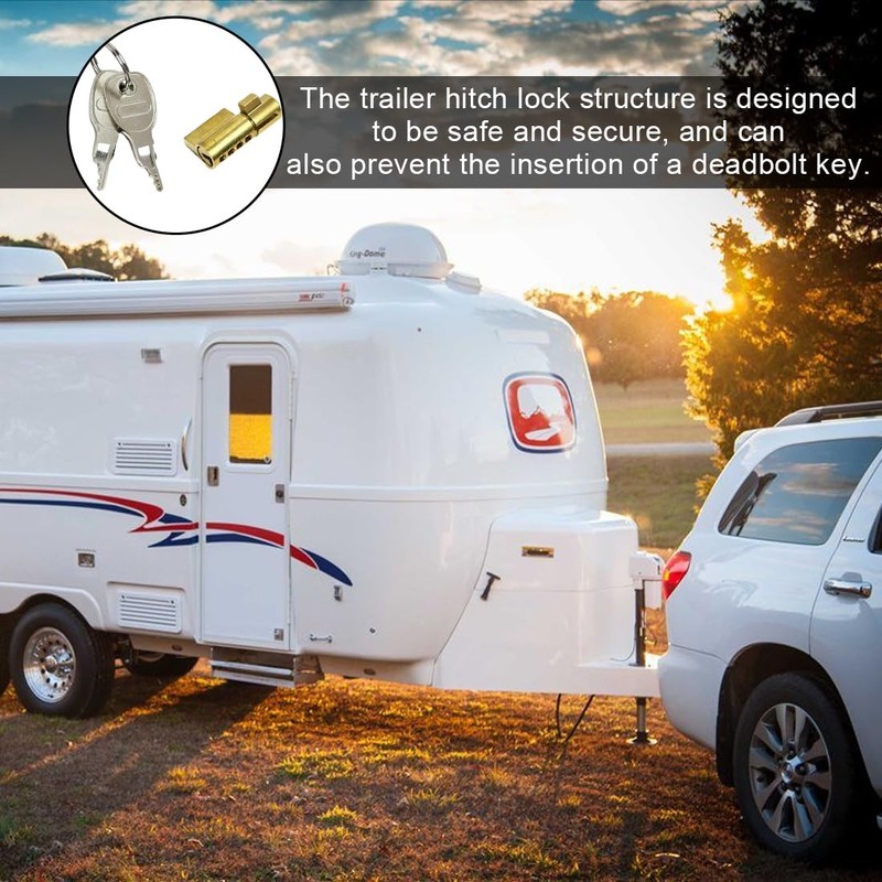 XUKZIMA 1 Pcs Trailer Hitch Lock Cylinder Trailer Lock Cylinder