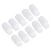 10Pcs Reagent Bottle Plastic Wide Mouth Lab Liquid Sample Seal