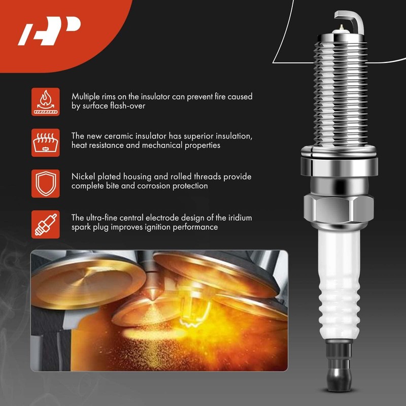 A-Premium Set of 8 Ignition Coil Pack and Iridium Spark