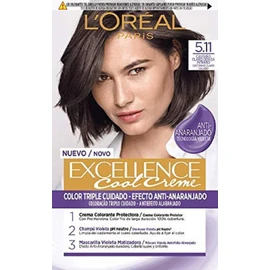 L'Oréal Paris Excellence Cool Cream Ink Permanent - Tono 5.11 Castaño Claro Ceniza Intenso
