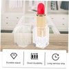 SAFIGLE 4Pcs Transparent DIY Lipstick Tubes Refillable Lipstick Storage Containers