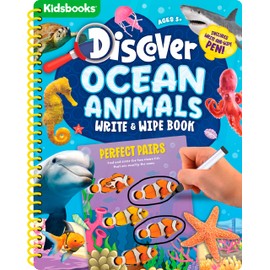Ocean Animals: Discover Write & Wipe Activity Book-Includes Write-and-Wipe Pen