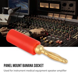 Regun 20 pieces banana plugs, 2 mm mixed colours banana plug set, speaker plug, jack test probe plug for speaker cable