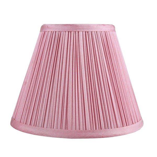 Urbanest Mushroom Pleated Softback Lamp Shade, Faux Silk, 5-inch by